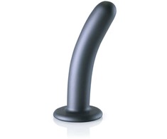 Ouch By Shots OUCH! Smooth Silicone Intimate Device 14.5 cm Metallic Finish Suction Cup