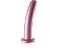 Ouch By Shots Ouch! Smooth Silicone Intimate Device 17 cm Metallic with Suction Cup