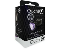 Ouch By Shots Heart Gem Butt Plug - Small