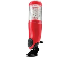 Pipedream PET Mega-Bator Mouth Raudona/Clear