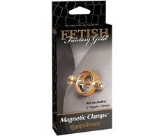 Pipedream Gold FFS auksiniai magnetiniai spaustukai auksiniai