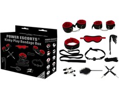 Power Escorts Bondage dėžutė 10vnt