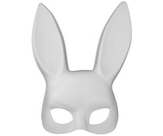 Power Escorts Maska - Bunny Mask Juodas