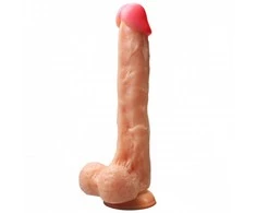 Power Escorts Stiprus siurbtukas dildo realistiškas sėklidės seksas 25cm