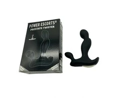 Power Escorts Prostate Twister Įkraunamas Prostatos Stimuliatorius Juodas
