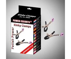 Power Escorts Reguliuojami spenelių spaustukai su bdsm varpeliais