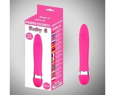 Power Escorts Ruby g rožinis vibro 18,5 cm / 7,3 colio