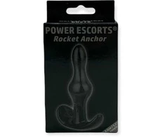 Power Escorts Silikoninis užpakalinis kištukas su laikikliu