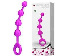 Pretty Love Analiniai karoliukai, skirti įsmeigti 19 cm kamuoliukus į užpakalį