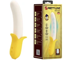 PRETTY LOVE - bananinis graikiškas vibratorius, 7 vibracijos funkcijos, 3 stūmimo nustatymai