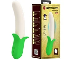 Pretty Love Banana Knight Intimate Silicone Device 7 Modes Light Žalias