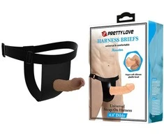 PRETTY LOVE – TRUKŠTUKAI su diržais – „Houston Strap-On“ 6,8 colio „Dildo“