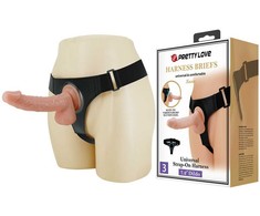 Pretty Love Kevin Universal Harness Set with 19 cm Anatomical Insert, rusvai gelsvas