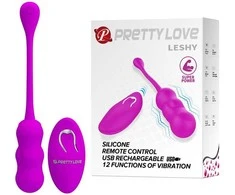 Pretty Love Vibruojantis kiaušinis, stimuliuojantis makštį, nuotolinio valdymo pultas, 12 režimų