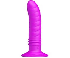 „Pretty Love“ analinis kaištis su vibracija, siurbtuku, 10 vibracijos režimų, 12 cm