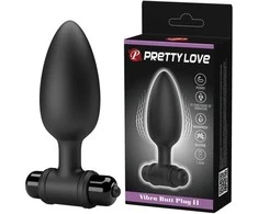 Pretty Love Anal plug vibruojantis sekso kištukas 10 režimų 11cm
