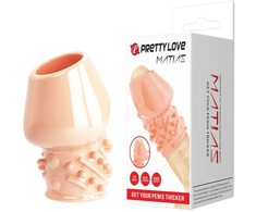 Pretty Love Matias Comfort Extension Sleeve, TPR, Natural, 9 cm