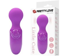 „Pretty Love“ mini masažuoklis moterims su lazdelės formos vibratoriumi Neperšlampamas