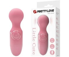 „Pretty Love Mini Wand Massager Vibrator“ vandeniui atsparus žaislas su baterijomis