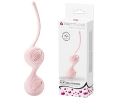 Masażery Pretty Love dvigubi stimuliuojantys Geisha Kegel orgazmo kamuoliukai