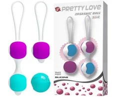 Pretty Love Flirtation „Pretty Love Rinkinys“ Kegelio kamuoliukai Orgazmo seksas