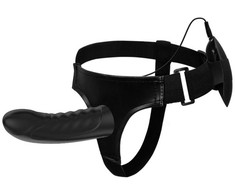 Pretty Love Trumpikės strap-on su wibrującym penisem spalva juoda