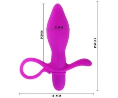 Pretty Love Flirtation „Pretty Love“ universalus vibruojantis analinis vaginalinis kamštis, 13 cm