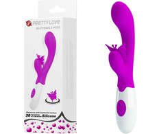 LYBAILE Pretty Love Butterfly Kiss Vibrator Rožinė
