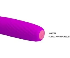 Pretty Love Classic vibratorius, vibracijos, sukimai, 2x4 režimai, 16cm