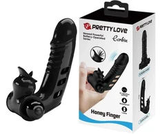 LYBAILE Pretty Love Corbin Finger Vibratorius Juodas