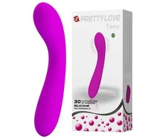 „Pretty Love“ lenktas G taško masažinis vibratorius 16 cm, 30 režimų