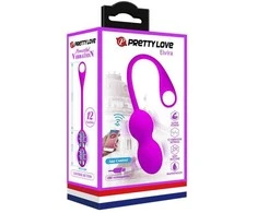 Pretty Love Smart LYBAILE Pretty Love Elvira Telefono valdymo vibro kamuoliukai Violetinė