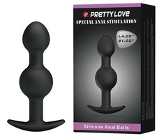 Pretty Love Svakom Weighted Double Silicone Plug with Internal Motion System Juodas