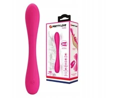 Pretty Love Bendable vibratorius dvigubas g taško klitoris 17cm