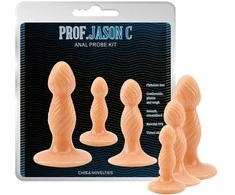 Profjason C Anal plugs 3 dydžių pilnas sekso treniruočių komplektas