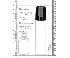 Pumped By Shots Pumpuojamas automatinis kibernetinis siurblys su masturbacijos mova – skaidrus