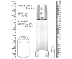 Pumped By Shots Siurbiamas automatinis Luv siurblys – skaidrus