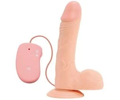 Real Rapture Dildo realistiškas su pultu stiprios vibracijos 20 cm