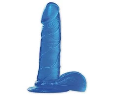 Real Rapture Rožinė guminis dildo su siurbtuku ir sėklidėmis