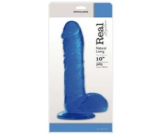 Real Rapture Paprastas guminis dildo su siurbtuku