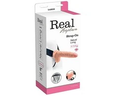 Real Rapture Hollow dildo penio protezas, vibruojantis ant dirželių