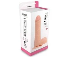 Real Rapture Mielas storas penio vibratorius siurbtukas nuotolinio valdymo pultelis 23cm