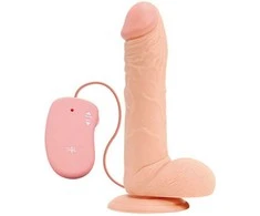 Real Rapture Perky penis su sėklidėmis vibratorius siurbtukas 25cm