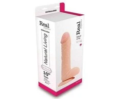 Real Rapture Perky penis su sėklidėmis vibratorius siurbtukas 25cm