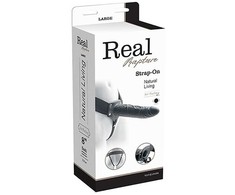 Real Rapture Wibrujący penis su pultu strapon pusty sex 22cm