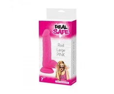 Real Safe Delicate silikoninė dildė su siurbtuku