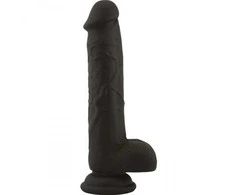 Dildo-Fallo realistico real safe brush juodas