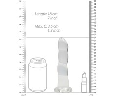 Realrock By Shots RealRock Crystal Clear Intimate Model 17 cm with Suction Cup Base