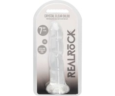 Realrock By Shots RealRock Crystal Clear Intimate Model 17 cm with Suction Cup Base