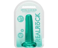 Realrock By Shots REALROCK Crystal Clear Intimate Device 13.5 cm with Suction Base Transparent